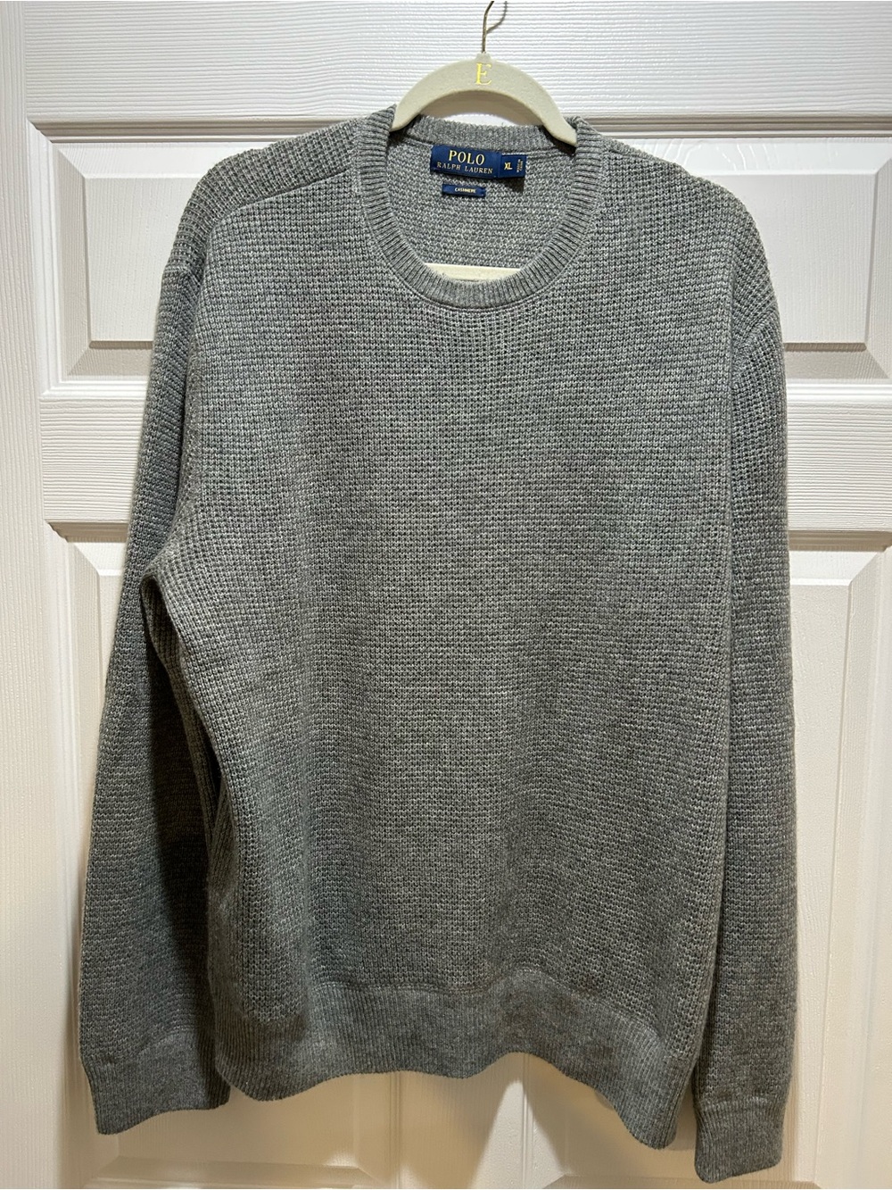 Polo Ralph Lauren Men's Crewneck Sweater 100% Cashmere Size XL Grey